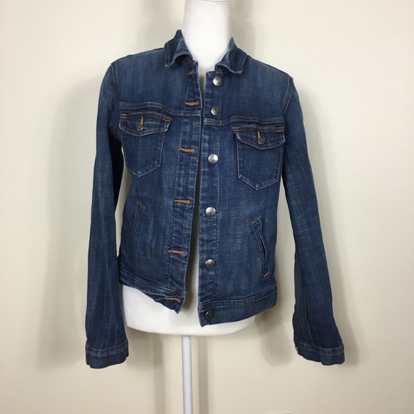 J. Crew Oversized Button Front Denim Jean Jacket